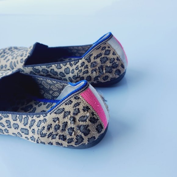 Rothy's Girl's Multicolor Cheetah Print Casual Slip On Loafer Size 4 - Picture 4 of 10